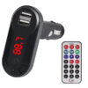 T26 Car FM Transmitter T26 με LCD οθόνη, USB, SD, μαύρο