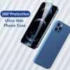 TGB-0005-1 POWERTECH θήκη & tempered glass 2.5D TGC-0005 για iPhone 12 Pro, μπλε