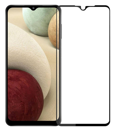 TGC-0481 POWERTECH tempered glass 5D, full glue, Samsung A12 2021, μαύρο
