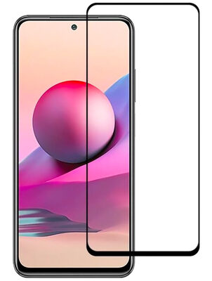 TGC-0487 POWERTECH Tempered Glass 5D Full Glue TGC-0487, Xiaomi Note 10S, μαύρο