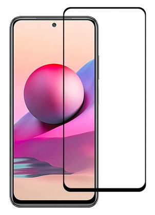 TGC-0487 POWERTECH Tempered Glass 5D Full Glue TGC-0487, Xiaomi Note 10S, μαύρο