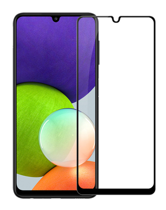 TGC-0526 POWERTECH tempered glass 9H 5D TGC-0526 για Samsung Galaxy A22, μαύρο