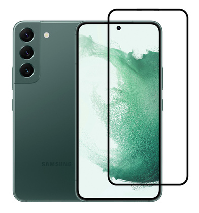 TGC-0551 POWERTECH tempered glass 3D TGC-0551, full glue, Samsung S22+ 5G, μαύρο