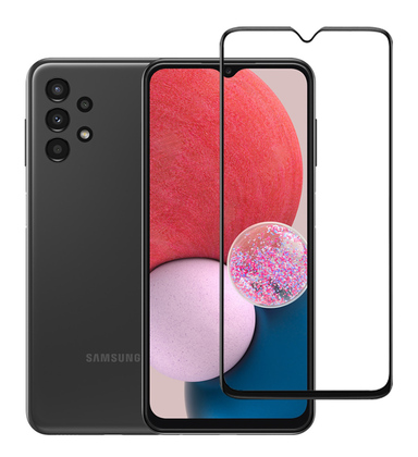 TGC-0552 POWERTECH tempered glass 5D TGC-0552, full glue, Samsung A13, μαύρο