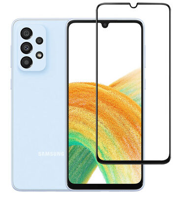 POWERTECH tempered glass 5D TGC-0553, full glue, Samsung A33 5G, μαύρο