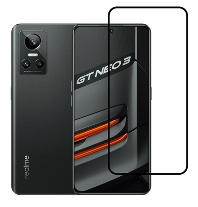 TGC-0577 POWERTECH tempered glass 5D TGC-0577, Realme GT Neo 3, full glue, μαύρο