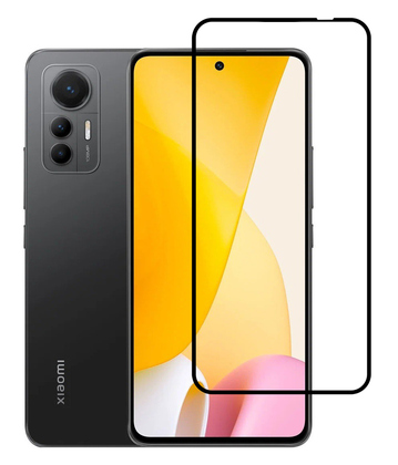TGC-0586 POWERTECH tempered glass 5D TGC-0586, full glue, Xiaomi 12 Lite, μαύρο