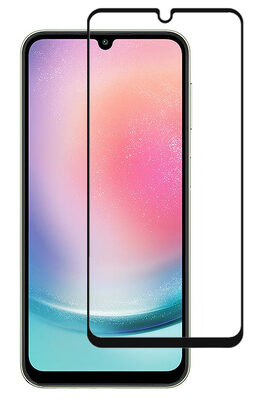 POWERTECH tempered glass 3D TGC-0636, Samsung A24, full glue, μαύρο