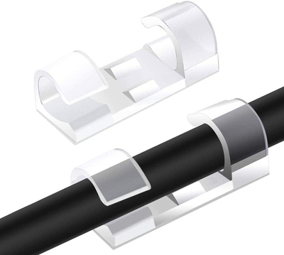 TIES-031 POWERTECH οργανωτής καλωδίων TIES-031, 3.3x1.3x1.2cm, διαφανές, 12τμχ