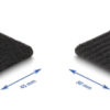 TIES-067-1 Αυτοκόλλητα τύπου Velcro TIES-067 σε ρολό 5m, 45x50mm, μαύρο