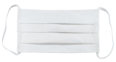 TMV-0033 Μάσκα προστασίας βαμβακερή TMV-0033, επαναχρησιμοποιούμενη, λευκή, 3τμχ