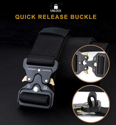 TMV-0059-1 Ζώνη στρατιωτικού τύπου TMV-0059, ρυθμιζόμενη, 3.8x160cm, χακί