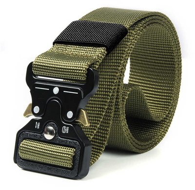 TMV-0059 Ζώνη στρατιωτικού τύπου TMV-0059, ρυθμιζόμενη, 3.8x160cm, χακί
