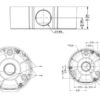 UNIARCH βάση κάμερας TR-JB03-G-IN, μεταλλική, λευκή