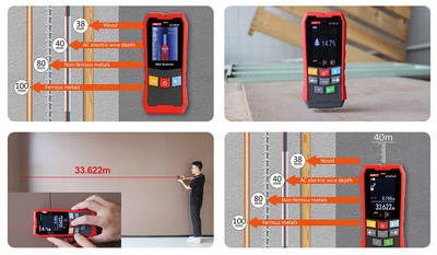 UT387E-2 UNI-T ψηφιακός αναλυτής τοίχου UT387E, ανιχνεύει μέταλλο/ξύλο/καλώδια