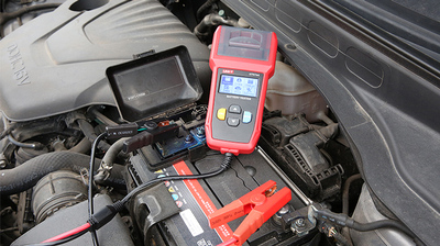 UT675A-1 UNI-T tester μπαταρίας αυτοκινήτων UT675A με κροκοδειλάκια & εκτυπωτή