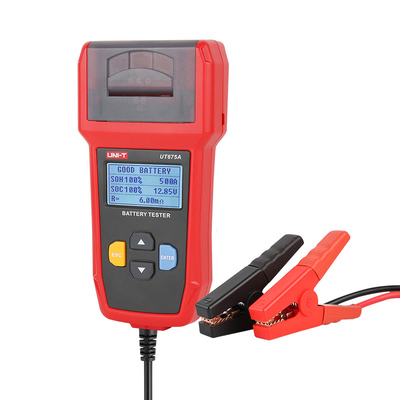 UT675A UNI-T tester μπαταρίας αυτοκινήτων UT675A με κροκοδειλάκια & εκτυπωτή