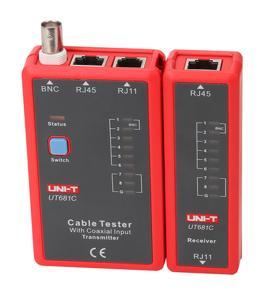 UT681C-1 UNI-T tester καλωδίων δικτύου UT681C, RJ45/RJ11/BNC