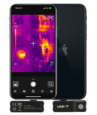 UNI-T συσκευή θερμικής απεικόνισης UTi120MS για iPhone, έως 400 °C