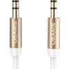 YP102 USAMS καλώδιο ήχου 3.5mm YP-01, AUX, 1m, λευκό