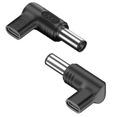 POWERTECH αντάπτορας τροφοδοσίας YX-07, USB-C σε HP 7.4x5mm, μαύρος