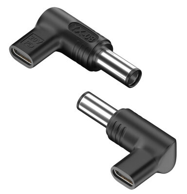 POWERTECH αντάπτορας τροφοδοσίας YX-08, USB-C σε Dell 7.4x5mm, μαύρος