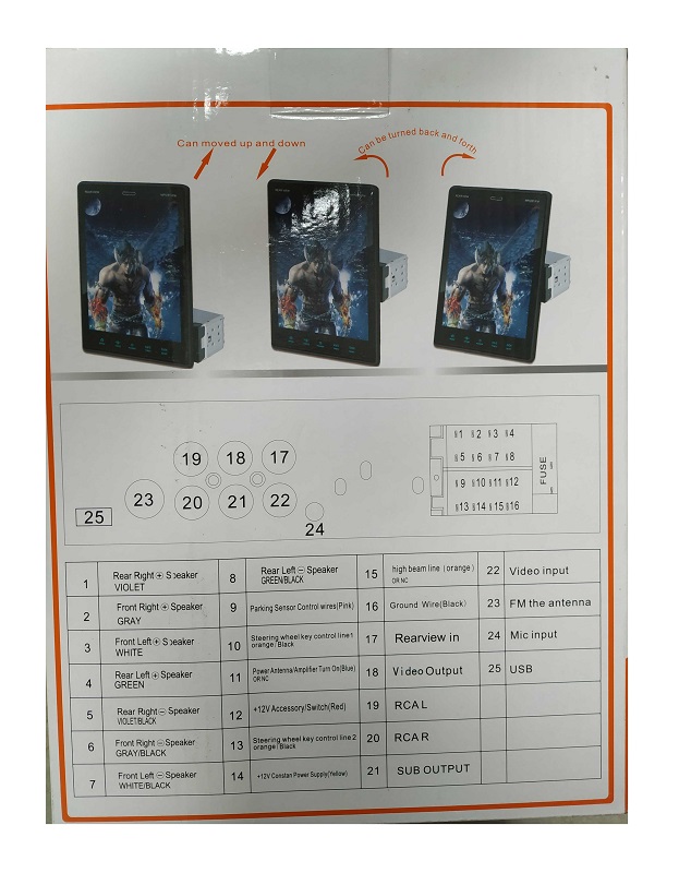 Ηχοσύστημα αυτοκινήτου 2DIN - 9.5'' - 9501A - MP5 - 003614