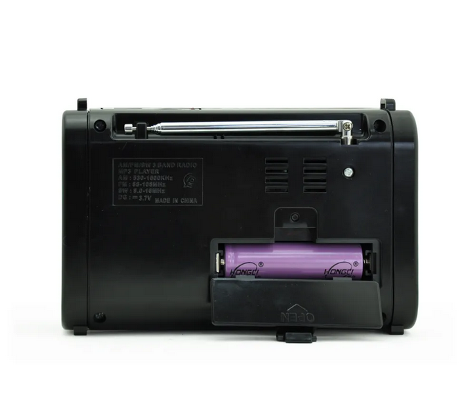 Επαναφορτιζόμενο ραδιόφωνο - XB-771 - 007717 - Black