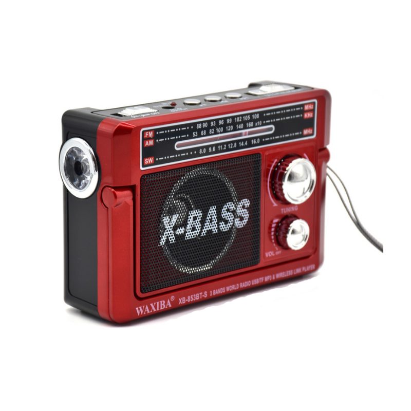 Επαναφορτιζόμενο ραδιόφωνο με ηλιακό πάνελ - XB-853BT - 008539 - Red