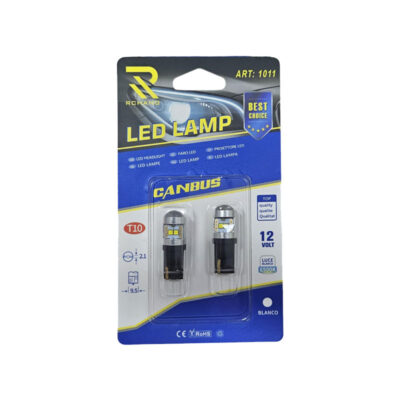 0111763 Rchang Λάμπα αυτοκινήτου 12V T10 6500K ART:1011 - Auto Car LED Lamp