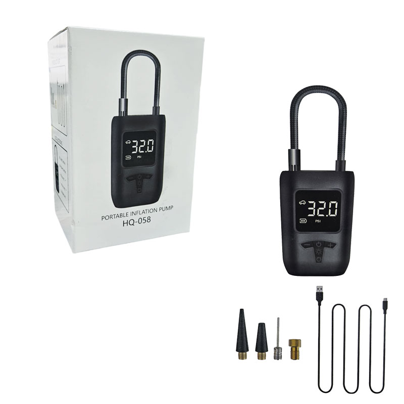 Φορητή Αντλία Αέρος με Οθόνη LED HQ-058 - Portable Inflation Pump