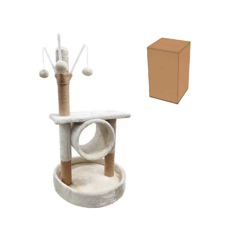 029006 Ονυχοδρόμιο Γάτας 80cm με Παιχνίδια - Cat Tree Scratching Post 80cm with Toys