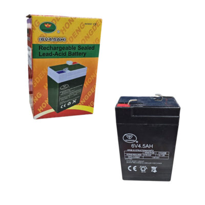 0297001 HONGDENG Επαναφορτιζόμενη Μπαταρία Μολύβδου 6V 4.5Ah - Rechargeable Lead-Acid Battery