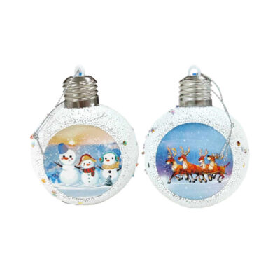 036057 Χριστουγεννιάτικη μπάλα με φως - Christmas decoration ball