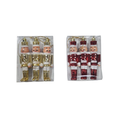 036074 Χριστουγεννιάτικα στρατιωτάκια καρυοθραύστες 3τμχ - Christmas soldier deco 3pcs