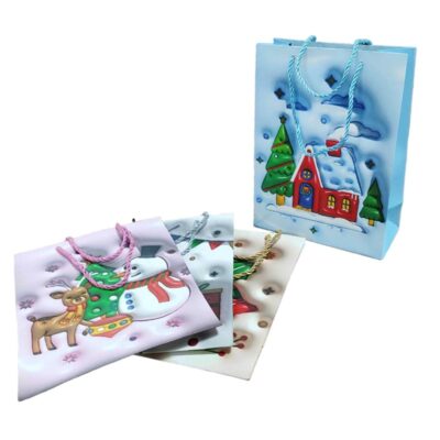 056030 Χριστουγεννιάτικη σακούλα 32x26cm 12τμχ - Christmas bag 12pcs