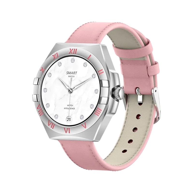 Σετ Smartwatch με 3 λουράκια - LG80 Mini - 065066 - Pink