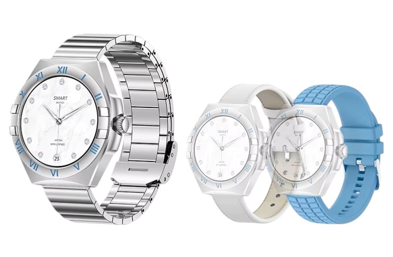 Σετ Smartwatch με 3 λουράκια - LG80 Mini - 065066 - Blue