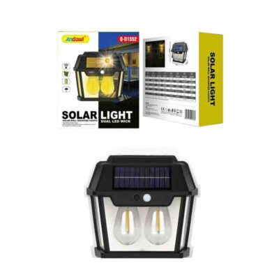 075920-2 Andowl Ηλιακό Φωτιστικό LED Επιτοίχιο – Αισθητήρας κίνησης & αδιάβροχο Q-D1552 - Solar light
