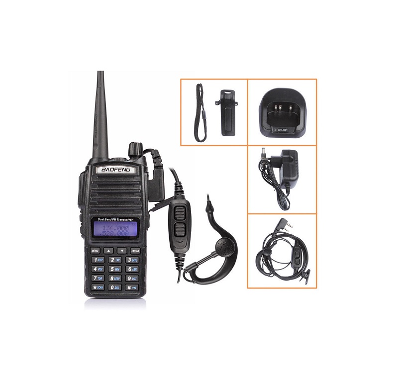 Φορητός πομποδέκτης - UHF/VHF - 5W - UV82 - Baofeng - 463082