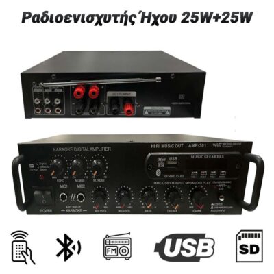 Ραδιοενισχυτής Ήχου 25W+25W