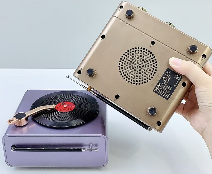 Επαναφορτιζόμενο ραδιόφωνο Retro - M1217BT - 112172 - Purple