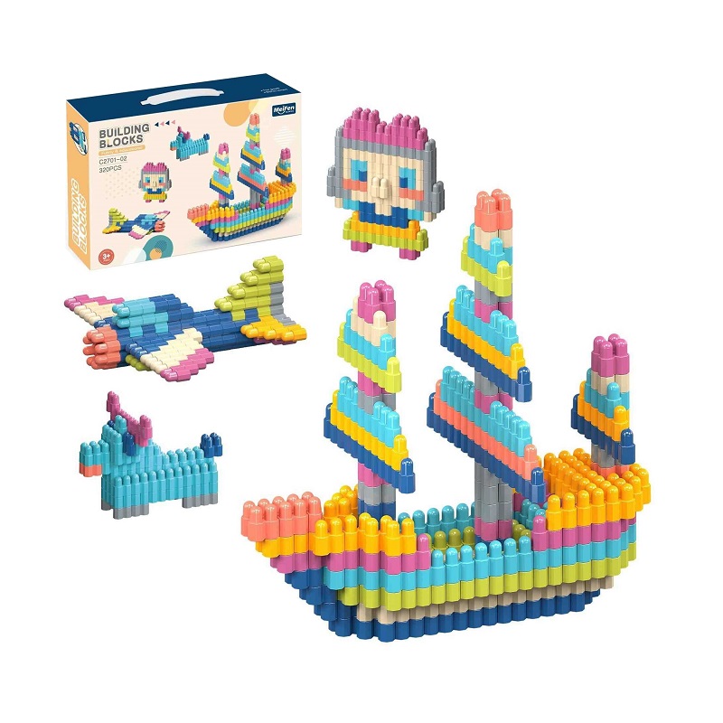 Σετ κατασκευών DIY με τουβλάκια αριθμών - C2701-02DIY - 320pcs - 117161