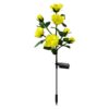 Φωτιζόμενα διακοσμητικά λουλούδια LED με ηλιακό πάνελ - 2pcs - 150289 - Yellow