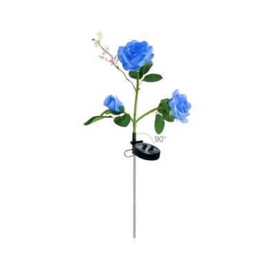 150333-3 Φωτιζόμενα διακοσμητικά λουλούδια LED με ηλιακό πάνελ - 2pcs - 150333 - Blue