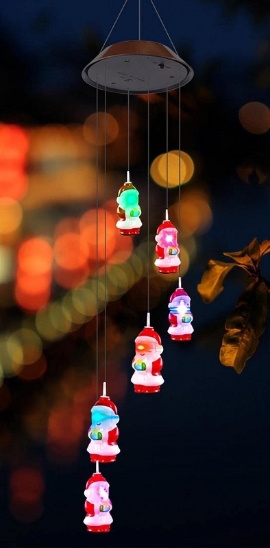 Ηλιακό χριστουγεννιάτικο διακοσμητικό με φωτισμό LED - Άγιος Βασίλης - 150562