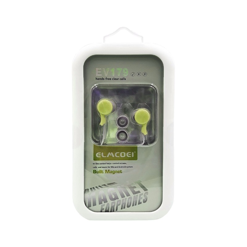 Ενσύρματα ακουστικά - EV-179 - 158145 - Green