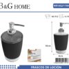 Θήκες κρεμοσάπουνου Dispenser πλαστικές σε σετ 5Χ - Black - 21799