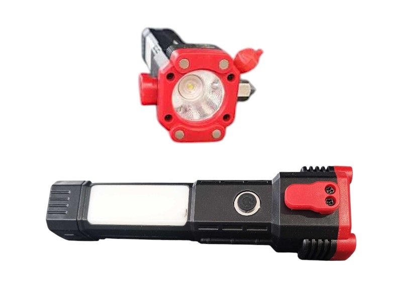Επαναφορτιζόμενος φακός LED και εργαλείο έκτακτης ανάγκης - 449 - 175121