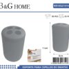 Θήκες οδοντόβουρτσας πλαστικές σε σετ 5Χ - Grey - 21614